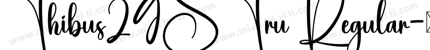 Thibus29STru Regular字体转换